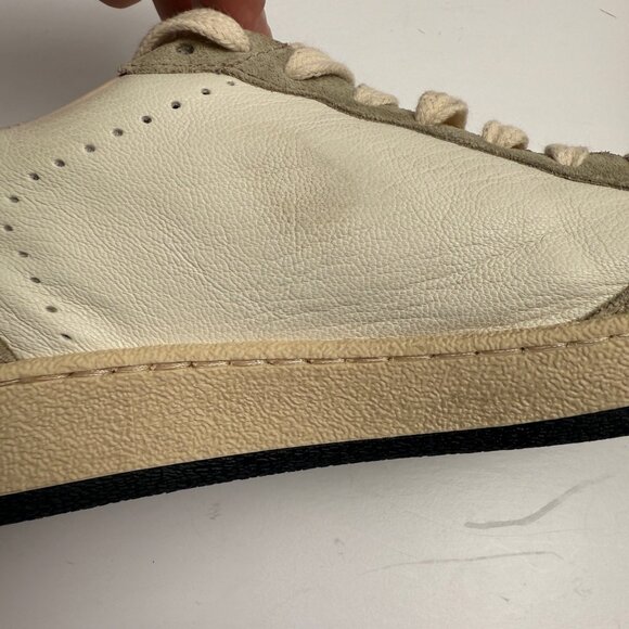 GOLDEN GOOSE BALL STAR SUEDE GLITTER STAR SNEAKERS - Picture 9 of 10